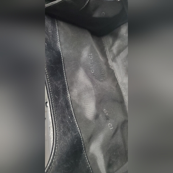 🔥Host Pick!🔥GUCCI Jackie black Canvas/Leather - shoulder Bag - Vintage🔥🔥🔥🔥 - Picture 7 of 14